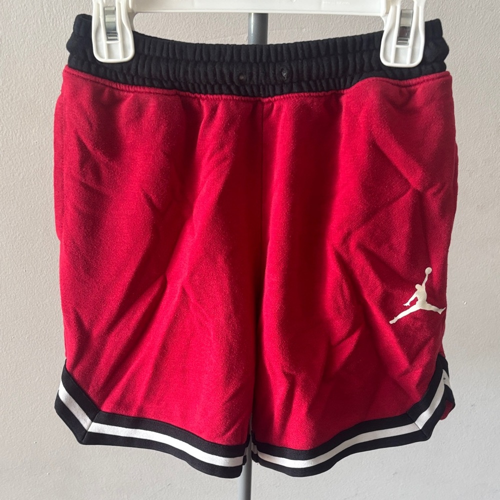 Jordan Red and Black Boys' Basketball Shorts